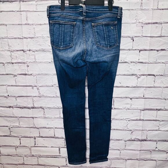 Rag & Bone Womens Blue W1502K520 Preston Stretch Mid-Rise Skinny Jeans 29 - Picture 2 of 11